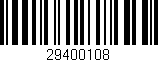 Código de barras (EAN, GTIN, SKU, ISBN): '29400108'