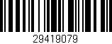 Código de barras (EAN, GTIN, SKU, ISBN): '29419079'