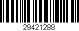 Código de barras (EAN, GTIN, SKU, ISBN): '29421288'