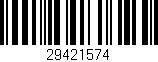 Código de barras (EAN, GTIN, SKU, ISBN): '29421574'