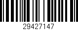 Código de barras (EAN, GTIN, SKU, ISBN): '29427147'