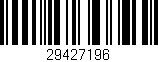 Código de barras (EAN, GTIN, SKU, ISBN): '29427196'