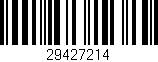 Código de barras (EAN, GTIN, SKU, ISBN): '29427214'