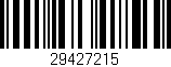 Código de barras (EAN, GTIN, SKU, ISBN): '29427215'