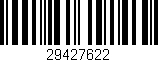 Código de barras (EAN, GTIN, SKU, ISBN): '29427622'