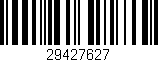 Código de barras (EAN, GTIN, SKU, ISBN): '29427627'