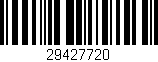 Código de barras (EAN, GTIN, SKU, ISBN): '29427720'