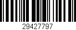 Código de barras (EAN, GTIN, SKU, ISBN): '29427797'