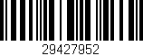 Código de barras (EAN, GTIN, SKU, ISBN): '29427952'