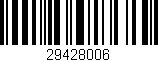 Código de barras (EAN, GTIN, SKU, ISBN): '29428006'