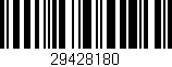 Código de barras (EAN, GTIN, SKU, ISBN): '29428180'