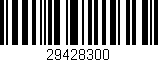 Código de barras (EAN, GTIN, SKU, ISBN): '29428300'