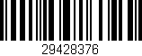 Código de barras (EAN, GTIN, SKU, ISBN): '29428376'