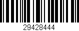Código de barras (EAN, GTIN, SKU, ISBN): '29428444'