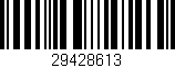 Código de barras (EAN, GTIN, SKU, ISBN): '29428613'