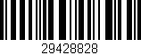 Código de barras (EAN, GTIN, SKU, ISBN): '29428828'