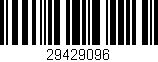 Código de barras (EAN, GTIN, SKU, ISBN): '29429096'