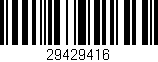 Código de barras (EAN, GTIN, SKU, ISBN): '29429416'
