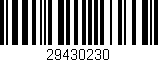 Código de barras (EAN, GTIN, SKU, ISBN): '29430230'