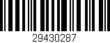 Código de barras (EAN, GTIN, SKU, ISBN): '29430287'