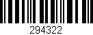 Código de barras (EAN, GTIN, SKU, ISBN): '294322'