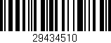 Código de barras (EAN, GTIN, SKU, ISBN): '29434510'