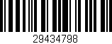 Código de barras (EAN, GTIN, SKU, ISBN): '29434798'