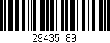 Código de barras (EAN, GTIN, SKU, ISBN): '29435189'