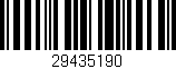 Código de barras (EAN, GTIN, SKU, ISBN): '29435190'