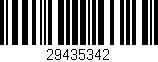 Código de barras (EAN, GTIN, SKU, ISBN): '29435342'