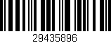 Código de barras (EAN, GTIN, SKU, ISBN): '29435896'