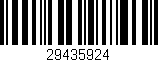 Código de barras (EAN, GTIN, SKU, ISBN): '29435924'