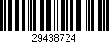 Código de barras (EAN, GTIN, SKU, ISBN): '29438724'