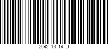 Código de barras (EAN, GTIN, SKU, ISBN): '2943_18_14_U'