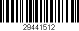 Código de barras (EAN, GTIN, SKU, ISBN): '29441512'