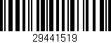 Código de barras (EAN, GTIN, SKU, ISBN): '29441519'