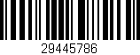 Código de barras (EAN, GTIN, SKU, ISBN): '29445786'
