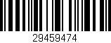 Código de barras (EAN, GTIN, SKU, ISBN): '29459474'