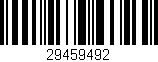 Código de barras (EAN, GTIN, SKU, ISBN): '29459492'
