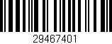 Código de barras (EAN, GTIN, SKU, ISBN): '29467401'