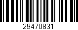 Código de barras (EAN, GTIN, SKU, ISBN): '29470831'