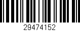 Código de barras (EAN, GTIN, SKU, ISBN): '29474152'