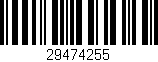 Código de barras (EAN, GTIN, SKU, ISBN): '29474255'