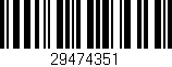 Código de barras (EAN, GTIN, SKU, ISBN): '29474351'