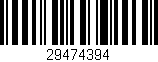 Código de barras (EAN, GTIN, SKU, ISBN): '29474394'