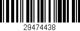 Código de barras (EAN, GTIN, SKU, ISBN): '29474438'