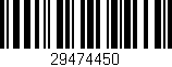 Código de barras (EAN, GTIN, SKU, ISBN): '29474450'