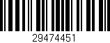 Código de barras (EAN, GTIN, SKU, ISBN): '29474451'