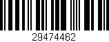 Código de barras (EAN, GTIN, SKU, ISBN): '29474462'