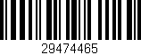 Código de barras (EAN, GTIN, SKU, ISBN): '29474465'